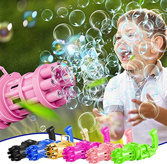 Bundle of 2 8-Hole Bubble Gun Machine - Massive Bubble Gattler